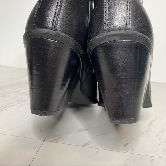 New! Blondo Noor Black Leather Almond Toe Bootie 6 1/2 M - Picture 4 of 15